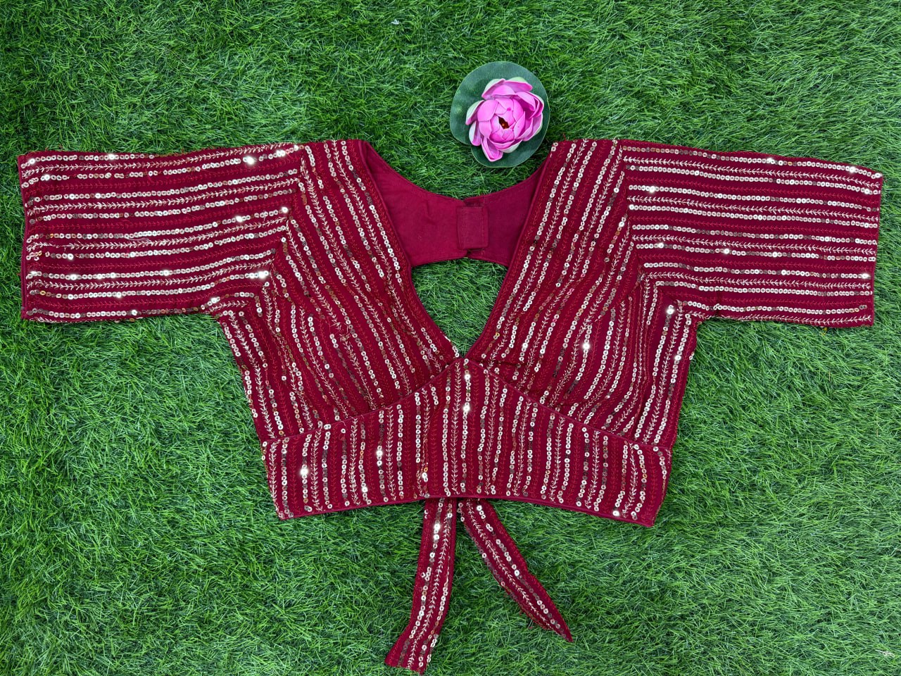 GEORGETTE EMBROIDERY WORK FANCY BLOUSE