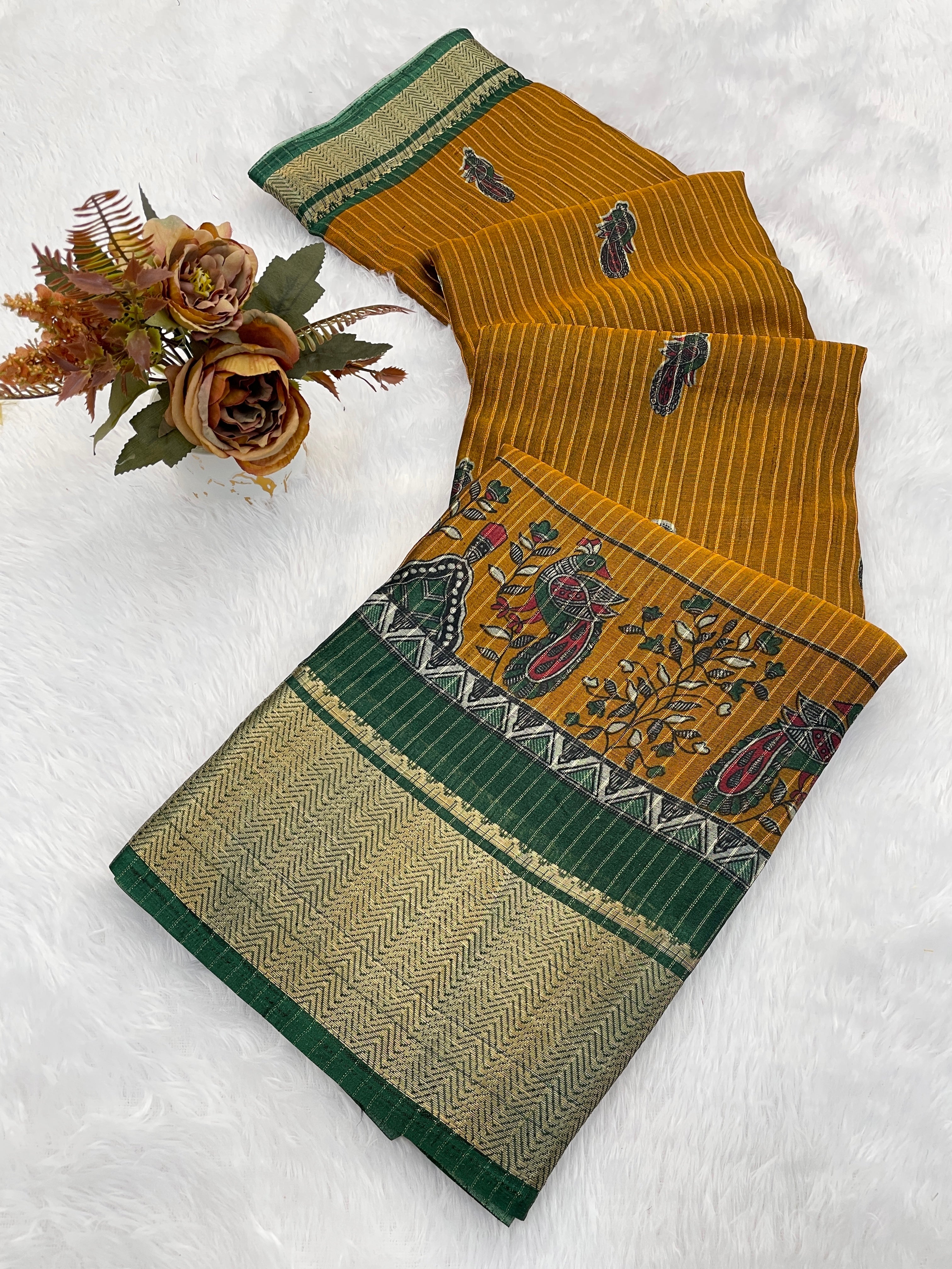 Designer Freehand Saree Women For Regular use