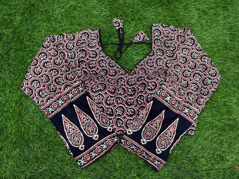 AJARAKH COTAN BLOUSE FOR WOMEN