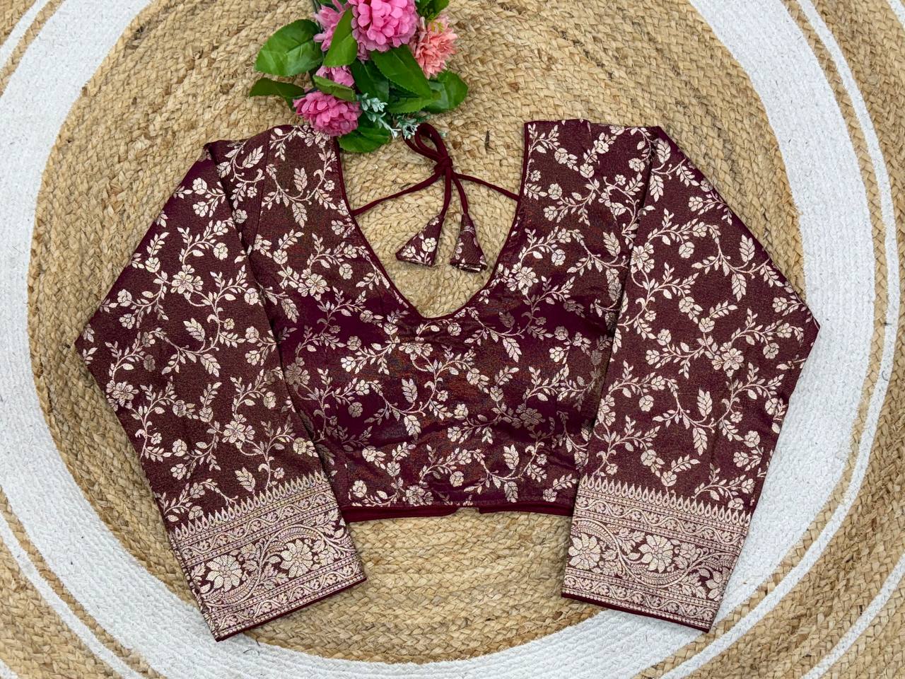 Shimmar Jacurd Readymade Blouse For Women