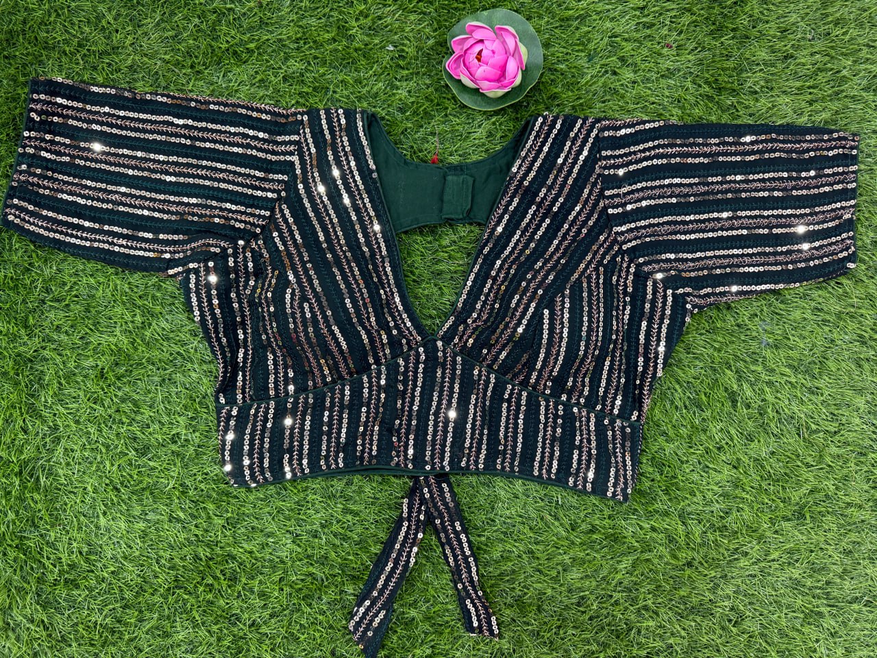 GEORGETTE EMBROIDERY WORK FANCY BLOUSE