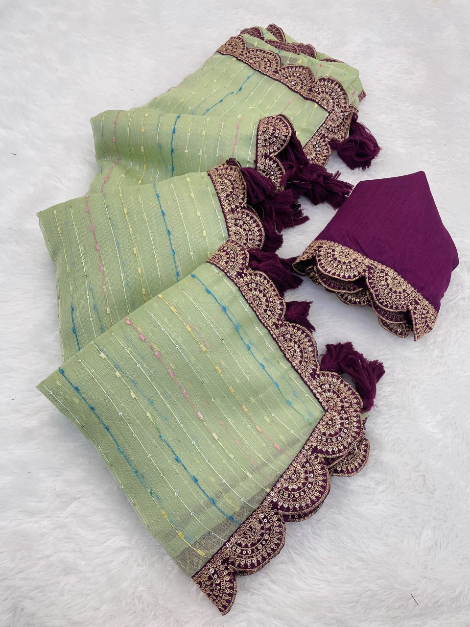 Beautiful designer Party wear saree