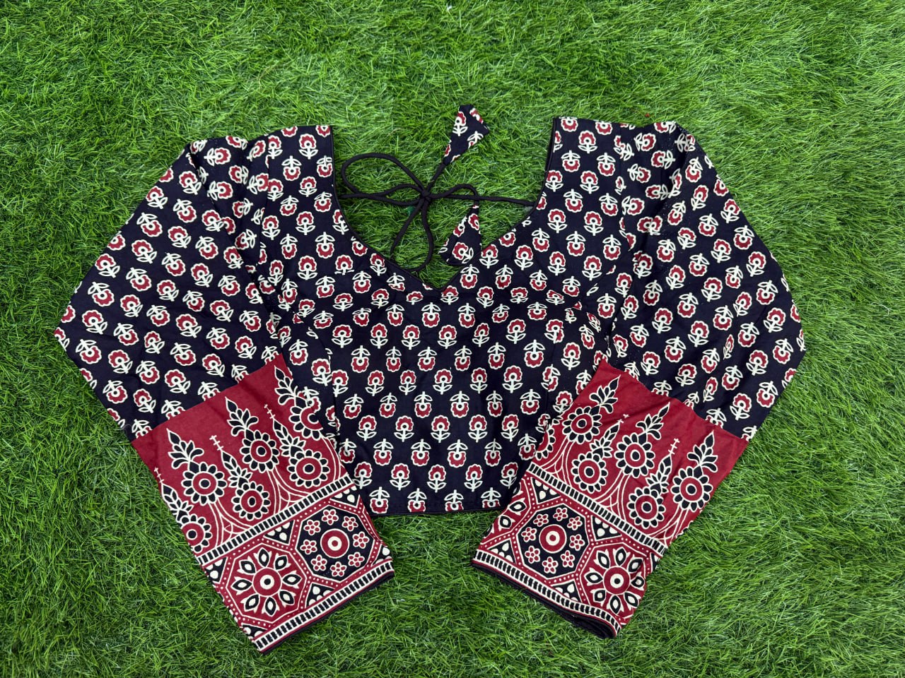 AJARAKH COTAN BLOUSE FOR WOMEN