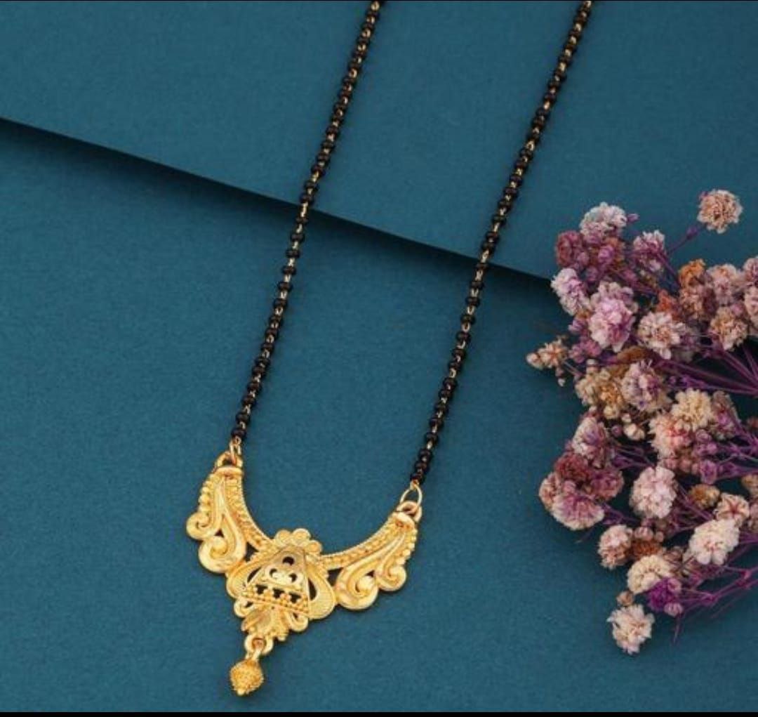 Elegant Dual Heart Gold-Plated Mangalsutra with CZ Stone Detailing