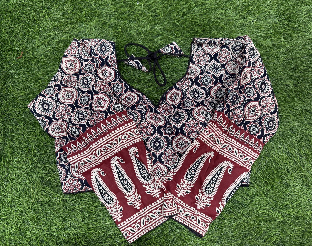 AJARAKH COTAN BLOUSE FOR WOMEN