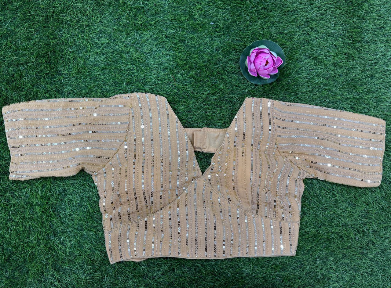 GEORGETTE EMBROIDERY WORK FANCY BLOUSE