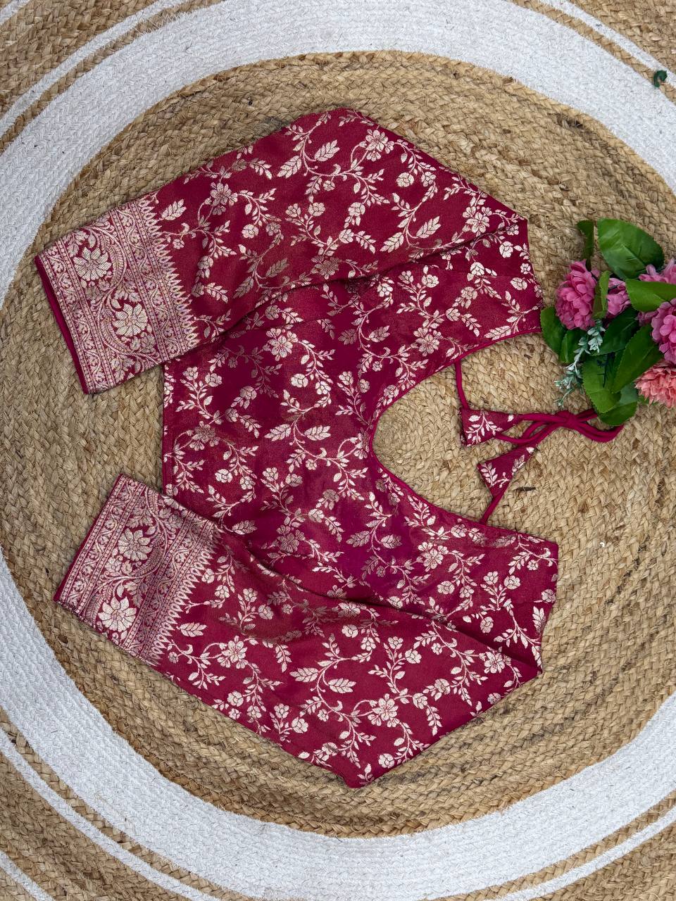 Shimmar Jacurd Readymade Blouse For Women