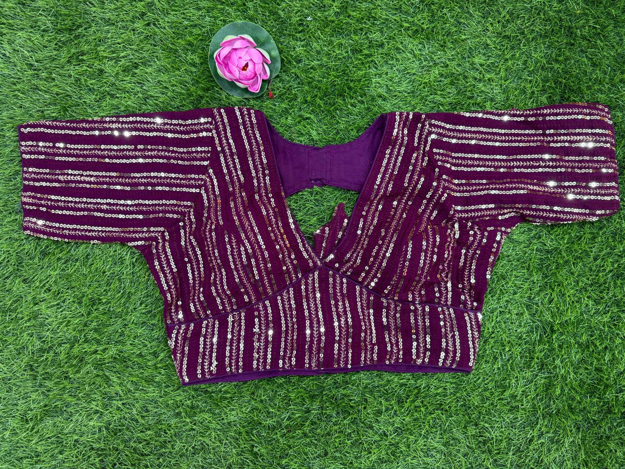 GEORGETTE EMBROIDERY WORK FANCY BLOUSE