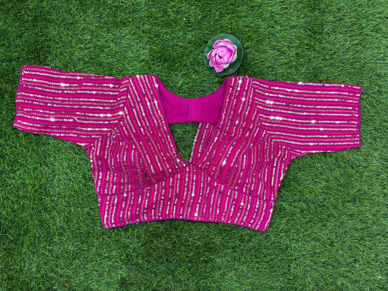 GEORGETTE EMBROIDERY WORK FANCY BLOUSE